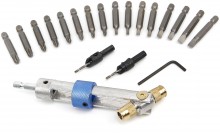 HBM 20-delige Swap Drill Bit Set, omkeerbare bithouder met verzinkfrees