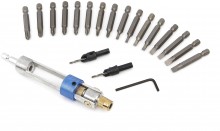 HBM 20-delige Swap Drill Bit Set, omkeerbare bithouder met verzinkfrees