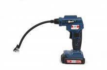 HBM 18 Volt Compressor op Accu met Toebehoren, 8 Bar, 8 l/min, 1300 mAh Li-ion, incl. Opbergkoffer