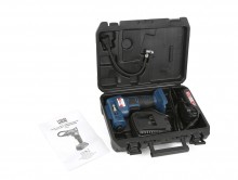 HBM 18 Volt Compressor op Accu met Toebehoren, 8 Bar, 8 l/min, 1300 mAh Li-ion, incl. Opbergkoffer HBM 18 Volt Compressor op Accu met Toebehoren, 8 Bar, 8 l/min, 1300 mAh Li-ion, incl. Opbergkoffer