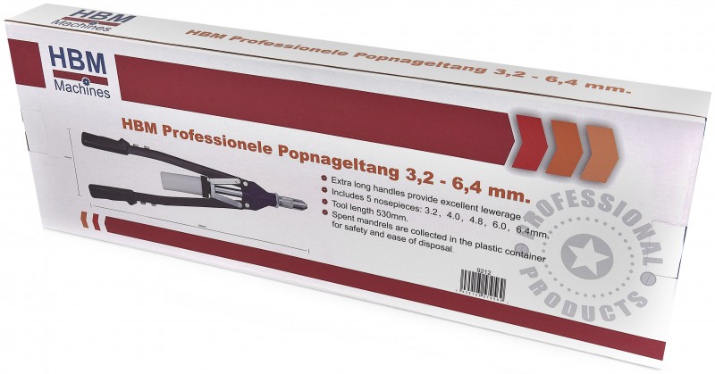 HBM Professionel Popnitte-tang 3,2-6,4 mm HBM Professionel Popnitte-tang 3,2-6,4 mm