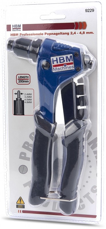 HBM Professionele Popnageltang 2,4-4,8 mm
