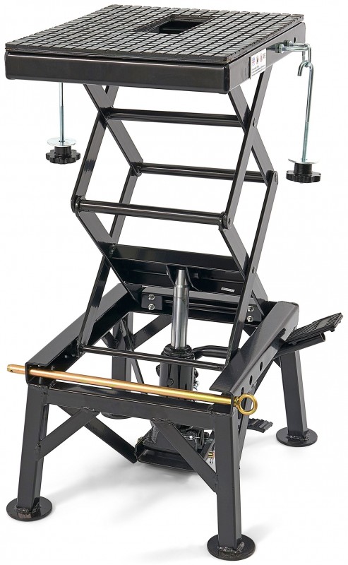 HBM motorheftafel zwart 135 kg draagvermogen, max. hoogte 90 cm, 35 x 35 x 35 cm