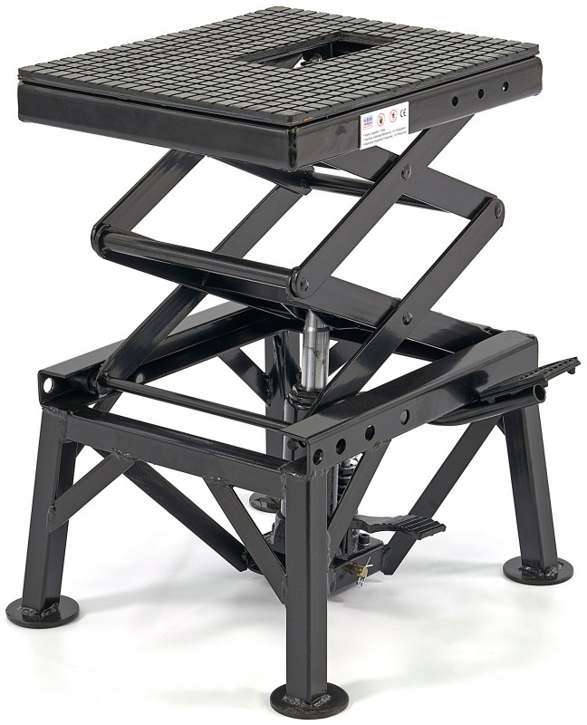 HBM motorheftafel zwart 135 kg draagvermogen, max. hoogte 90 cm, 35 x 35 x 35 cm
