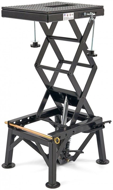 HBM motorheftafel zwart 135 kg draagvermogen, max. hoogte 90 cm, 35 x 35 x 35 cm