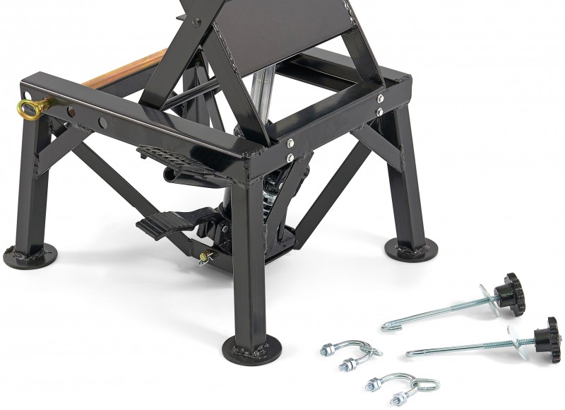 HBM motorheftafel zwart 135 kg draagvermogen, max. hoogte 90 cm, 35 x 35 x 35 cm