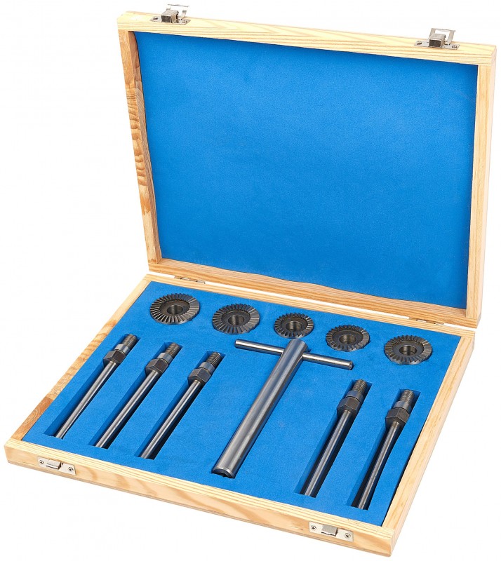 HBM Klepzitting Slijper Frees Set 11-delig HSS M8 HBM Klepzitting Slijper Frees Set 11-delig HSS M8