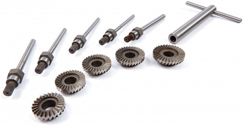 HBM Klepzitting Slijper Frees Set 11-delig HSS M8 HBM Klepzitting Slijper Frees Set 11-delig HSS M8