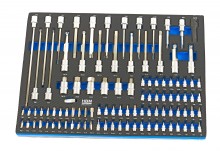 HBM 262-delige premium gereedschapsvulling voor gereedschapswagen, 7 inlays, 39 x 54 cm, blauw HBM 262-delige premium gereedschapsvulling voor gereedschapswagen, 7 inlays, 39 x 54 cm, blauw
