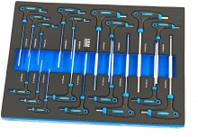 HBM 262-delige premium gereedschapsvulling voor gereedschapswagen, 7 inlays, 39 x 54 cm, blauw HBM 262-delige premium gereedschapsvulling voor gereedschapswagen, 7 inlays, 39 x 54 cm, blauw
