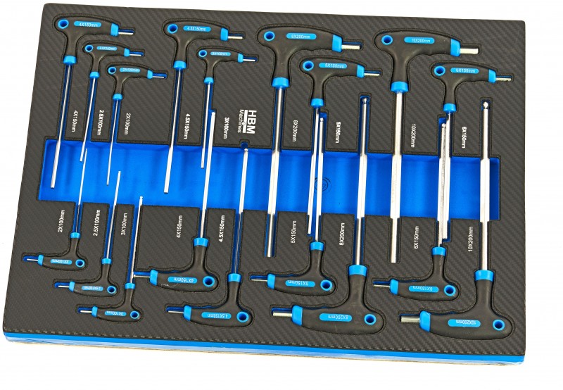 HBM 262-delige premium gereedschapsvulling voor gereedschapswagen, 7 inlays, 39 x 54 cm, blauw HBM 262-delige premium gereedschapsvulling voor gereedschapswagen, 7 inlays, 39 x 54 cm, blauw