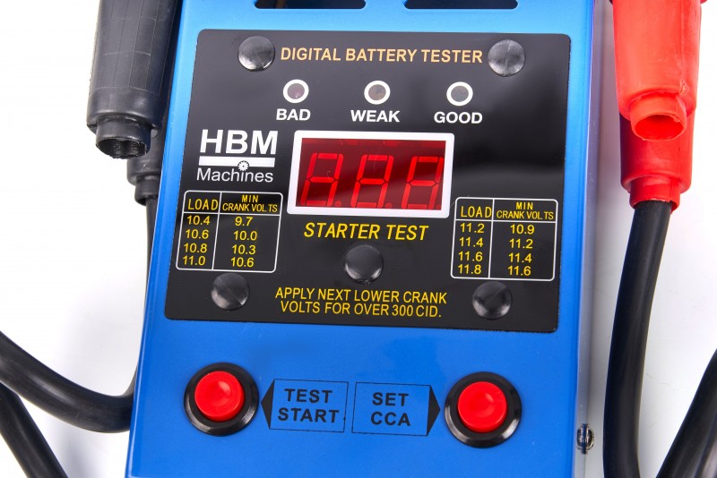 HBM Professionele Digitale Accu Tester 125 Amp - 12 Volt HBM Professionele Digitale Accu Tester 125 Amp - 12 Volt