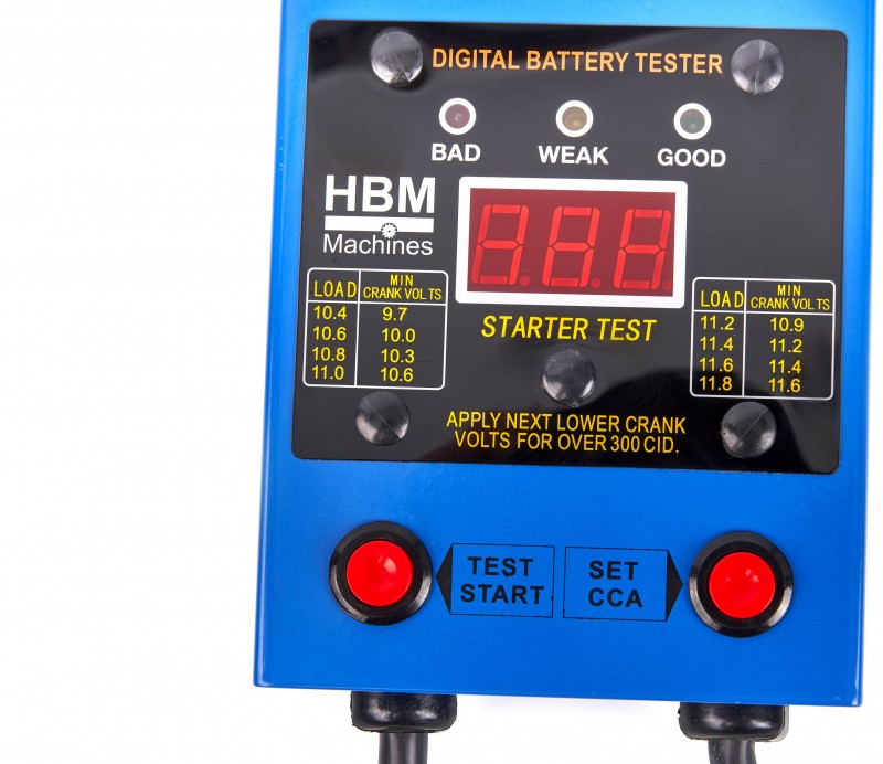 HBM Professionele Digitale Accu Tester 125 Amp - 12 Volt HBM Professionele Digitale Accu Tester 125 Amp - 12 Volt