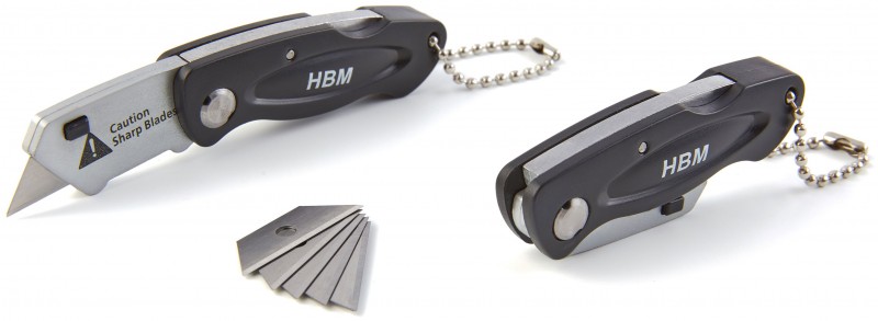 HBM udskydelig knivsæt 2-delt med 5 reservede knive, længde 65 mm. HBM udskydelig knivsæt 2-delt med 5 reservede knive, længde 65 mm.