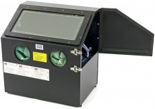 HBM SBC 110 straalcabine 110 l, 6 bar, 68 x 45 x 43 cm - zwart