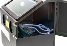 HBM SBC 110 straalcabine 110 l, 6 bar, 68 x 45 x 43 cm - zwart