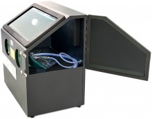 HBM SBC 110 straalcabine 110 l, 6 bar, 68 x 45 x 43 cm - zwart