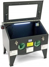 HBM SBC 190 Straalcabine 190 l Voorlader met Gasveren, 6 bar, 250 l/min, 90 x 60 x 50 cm