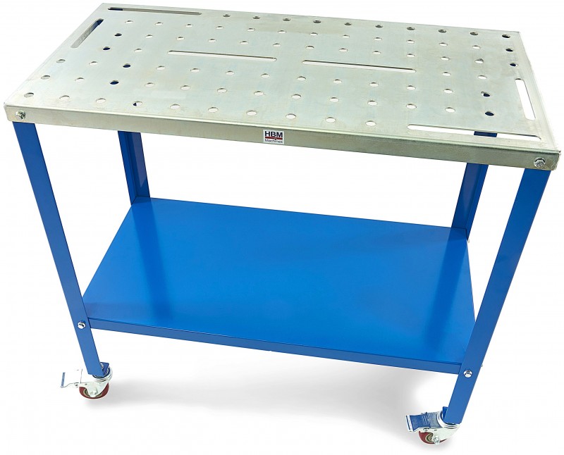 HBM verrijdbare lastafel 91 x 46 cm, metaal, werkblad 2,5 mm, 25 kg HBM verrijdbare lastafel 91 x 46 cm, metaal, werkblad 2,5 mm, 25 kg