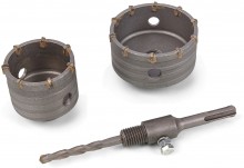 HBM 2-delige gatzagenset 60-80 mm met SDS-opname voor beton, natuursteen, tegel en klinkers