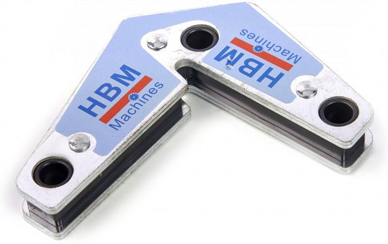 HBM Universele lasmagneet 15°, 60°, 90° en 120° hoek, 95 x 85 x 10 mm