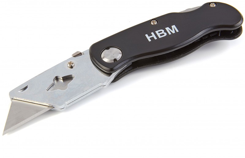 HBM foldbar udtrækskniv 100 mm med 5 reservemesser