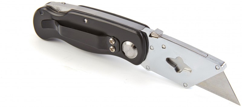 HBM foldbar udtrækskniv 100 mm med 5 reservemesser