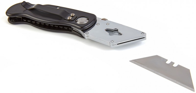 HBM foldbar udtrækskniv 100 mm med 5 reservemesser