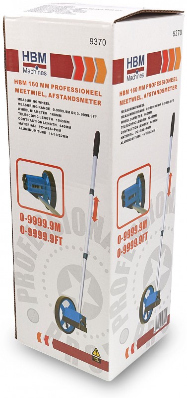 HBM Professioneel Meetwiel 160 mm - Afstandsmeter, Centimeter & Millimeter

