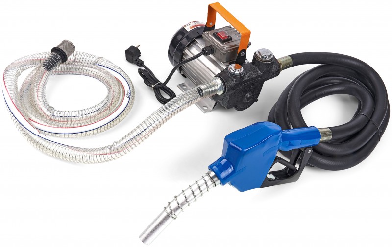 HBM elektrische dieselpomp 230 V 550 W, 60 l/min, 4 m slang, voor diesel en stookolie