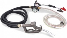 HBM 12V elektrisk diesel- og fyringsoliepumpe 175 W, 45 l/min, 10 m pumpehøjde.