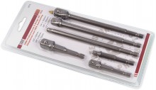 HBM Professionele 6-delige Bit-Dop Adapterset met HEX Aansluiting Dopsleutel Set
