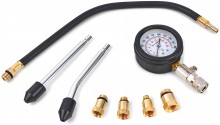 HBM 8-delige auto compressietester model 2 met 45 cm slang en opbergkoffer