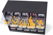 HBM 1012-delt Kabelsko Assortiment i 25-skuffers skuffeskab HBM 1012-delt Kabelsko Assortiment i 25-skuffers skuffeskab