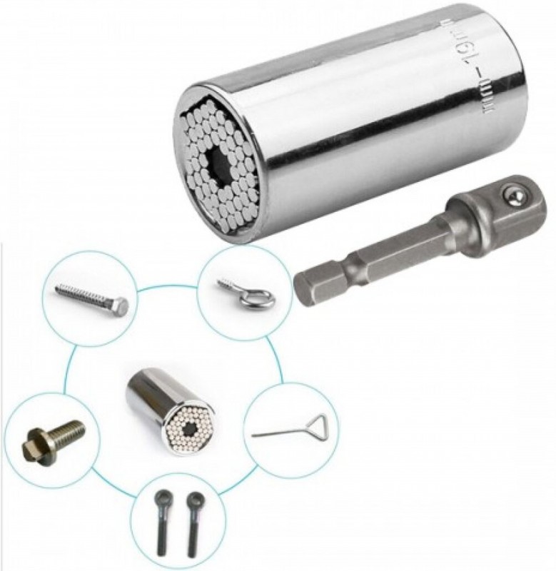 HBM Gator Grip Universele Doppensleutel Doppenset 11 mm t/m 32 mm HBM Gator Grip Universele Doppensleutel Doppenset 11 mm t/m 32 mm