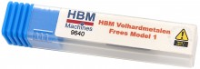 HBM Hårdmetal Dobbel Fræser Model 1 6 mm Widia til Aluminium, Metal, Rvs, Stål, Plast.