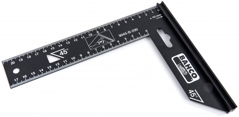 Bahco 9045-B-200 skrivevinkel blokvinkel 200 mm.