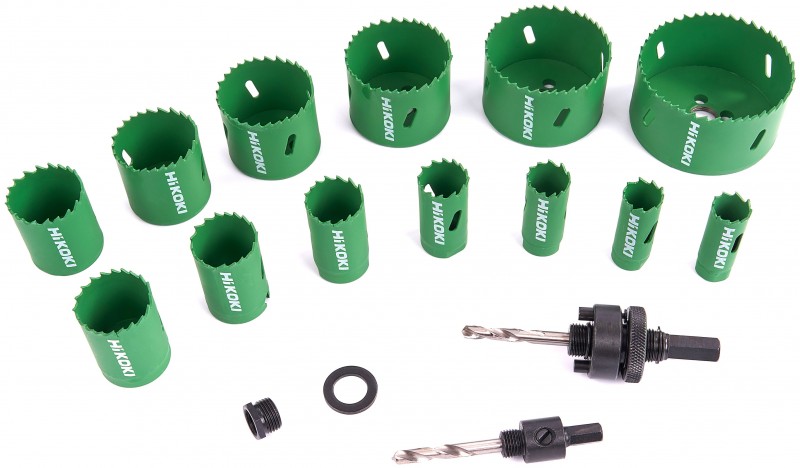HiKOKI 752177 13-delige gatzagenset in cassette bi-metaal voor koper, rvs, baksteen, gietijzer, gipsplaat, kunststof en hout HiKOKI 752177 13-delige gatzagenset in cassette bi-metaal voor koper, rvs, baksteen, gietijzer, gipsplaat, kunststof en hout