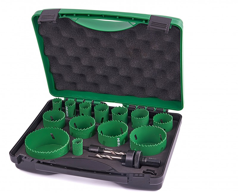 HiKOKI 752177 13-delige gatzagenset in cassette bi-metaal voor koper, rvs, baksteen, gietijzer, gipsplaat, kunststof en hout HiKOKI 752177 13-delige gatzagenset in cassette bi-metaal voor koper, rvs, baksteen, gietijzer, gipsplaat, kunststof en hout