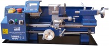 HBM mini metaldrejebænk 180 x 300 mm, 300 W, 230 V, 2500 rpm, 20 mm gennemgang, 37 kg.
