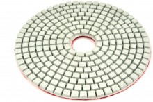 HBM 125 mm 6-delige diamant polijstschijvenset met M14 opnamepad