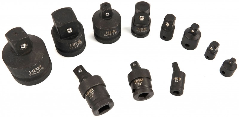 HBM 11-delige Kracht Adapterset voor Ratelsleutel