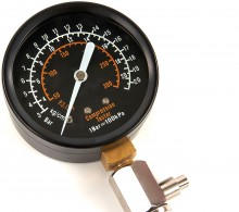 HBM Compressiemeter voor Benzinemotoren met Slang 360 mm, Adapters 14 en 18 mm, Inclusief Opbergkoffer