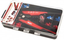 HBM 199-delige Profi 4-in-1 Automatische Draadstriptang met Knip- en Krimpfunctie, Inclusief 199 Kabelschoentjes
