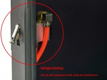 HBM SBC 1200 Blæsekabine med Udsugning - Sort