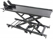 HBM motorheftafel 450 kg – hydraulisch, verstelbaar, antislip, verrijdbaar, 250 cm, maximale hoogte 80 cm