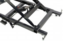 HBM motorheftafel 450 kg – hydraulisch, verstelbaar, antislip, verrijdbaar, 250 cm, maximale hoogte 80 cm