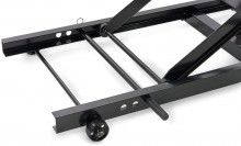 HBM motorheftafel 450 kg – hydraulisch, verstelbaar, antislip, verrijdbaar, 250 cm, maximale hoogte 80 cm
