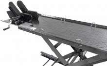 HBM Motorhejsbord 360 kg Sort - Draagvermogen 360 kg, 48 x 221,5 x 80 cm.