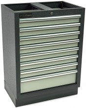 HBM Professionele Gereedschapskast 8 Laden Grijs 68 x 46 x 91 cm, Gepoedercoat
